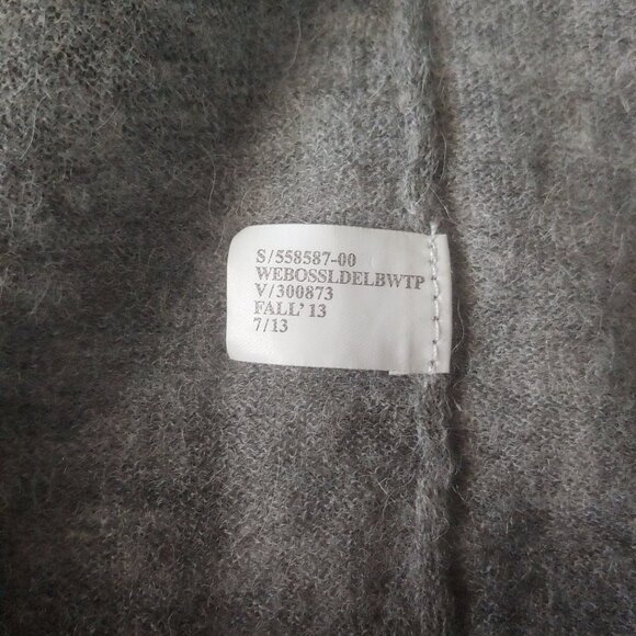 Banana Republic Alpaca/Nylon/Wool Blend L Sleeve Elbow Patch Pullover M - Picture 11 of 11